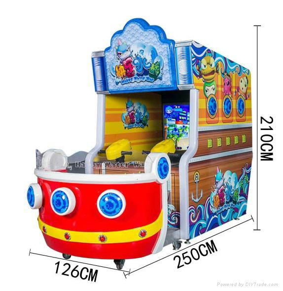 Kiddie rides Coin-opeater Water Shooting game machine Island Hero 4