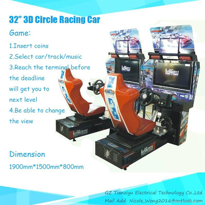 Simulator Game machine 32" HD Round Racing 