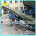 Mobile flat conveyor belt with motor drive  3