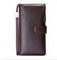 Hautton QB140  handmade leather wallet with hand strap 1