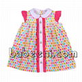 Sailboat applique dress for little girls