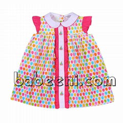 Sailboat applique dress for little girls