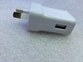 USB AU Plug Wall Power Charger Australia Adapter For Samsung ( AC 240V  5V 2A)