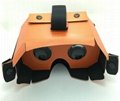 High-grade Leather Google Cardboard VR 42mm vr 3D Glasses With Triangle Headband