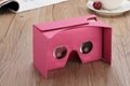Google Cardboard Leather VR Box 34mm 3D Glasses For iPhone 6 plus Samsung Note 4
