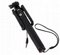 Cheap 3.5mm Wired Retractable Selfie Monopod w/ Phone Holder 