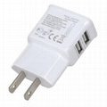 5V 2A Dual USB AC Power Charger + Micro USB Data Cable For Samsung (US EU )