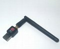 Mini 100mW 150Mbps USB WiFi Network Adapter w/Antenna 