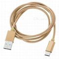 USB 3.1 Type C to USB 2.0 Data Charging Cable Gold Pink (102cm)