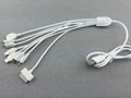 Multi 1-to-8 2A Universal Type-c V8 V3 3.5mm micro mini usb 8Pin Charging Cable