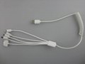Universal Spring 5-in-1 2.0mm usb Charging Cable for iPhone 4 5 Android phone