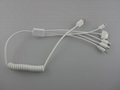 Universal Spring 5-in-1 2.0mm usb Charging Cable for iPhone 4 5 Android phone