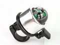 Bike Bicycle Cycling Aluminum Alloy Ring Bell w/ Compass 