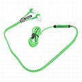 Metal Zipper Style 3.5mm Stereo Music Earphones with Mic For iPhone Samsung