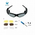  Bluetooth Music Sunglasses w/ Handsfree BT 4.0 Headset + 3 Pair Lens
