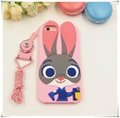 Zootopia Judy Rarrit Cartoon Silicone Soft Case for IPHONE 6S 6 Plus Samsung