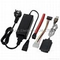 USB 2.0 to IDE SATA Hard Drive Cable w/ Power Adapter EU Plug