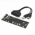 SB 3.0 to SATA 22Pin Cable + SATA to 17+7pin SSD Adapter Card for MACBOOK