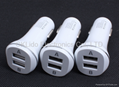 High quality Universal Phone Dual-USB Car Charger Adapter 2.1A CE ROHS