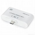 Universal 3-in-1 Micro USB OTG Adapter w/ SD / MMC / TF Card Slots & 2 USB 