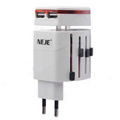 Multi Global Travel Adapter & Dual USB Charger with EU/AU/US/UK Plug