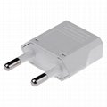 US / AU / Italy Plug Socket to 2-Round-Pin EU Plug AC Power Adapter