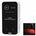 Projection Wireless Bluetooth Virtual Keyboard w/ Laser Mouse for Tablet Phone