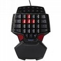 Delux T9 USB 2.0 Wired Gaming 46-Key Keyboard w/ 3-Mode LED Backlight