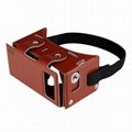 Leather PU Virtual Reality 3D VR Head Mounted Glasses