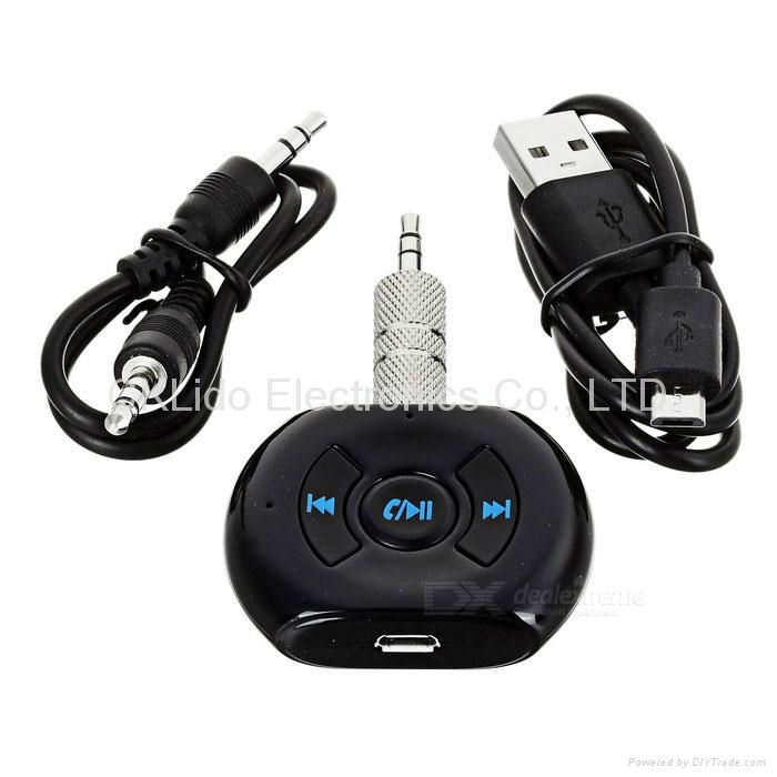 Wireless Car Bluetooth V3.0+EDR 3.5mm Hands-Free Audio Music ReceiverEK201 3.5mm 3