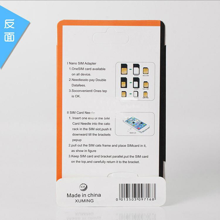 Grifin Nano SIM Card to Micro / Standard SIM Card Adapters for IPHONE Samsung 5
