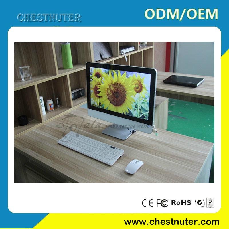 made in china factory 21.5" quad core Intel i7 1080P all-in-one PC 4GB sata 500G 4