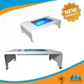 32 inch 42 inch 46 inch touch screen coffee table with wifi/lan/pc/3g/game table