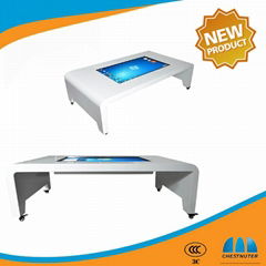 32 inch 42 inch 46 inch touch screen coffee table with wifi/lan/pc/3g/game table