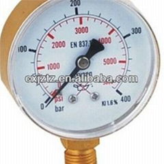 63mm Oxygen Pressure Gauge In Snap On Plastic Window