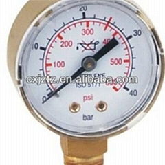 2.0" 50mm Acetylene Pressure Gauge In Snap On Plastic Window