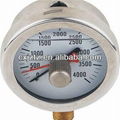 63mm 2.5" Radial Silicone Oil Filled Manometer Bayonet Type