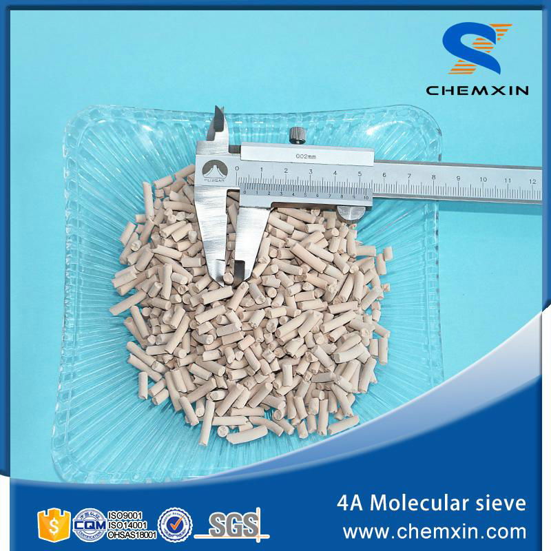 0.4nm pore opening molecular sieve type 4a for removal of CO2 from natural gas 3