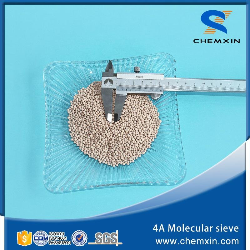 0.4nm pore opening molecular sieve type 4a for removal of CO2 from natural gas 5