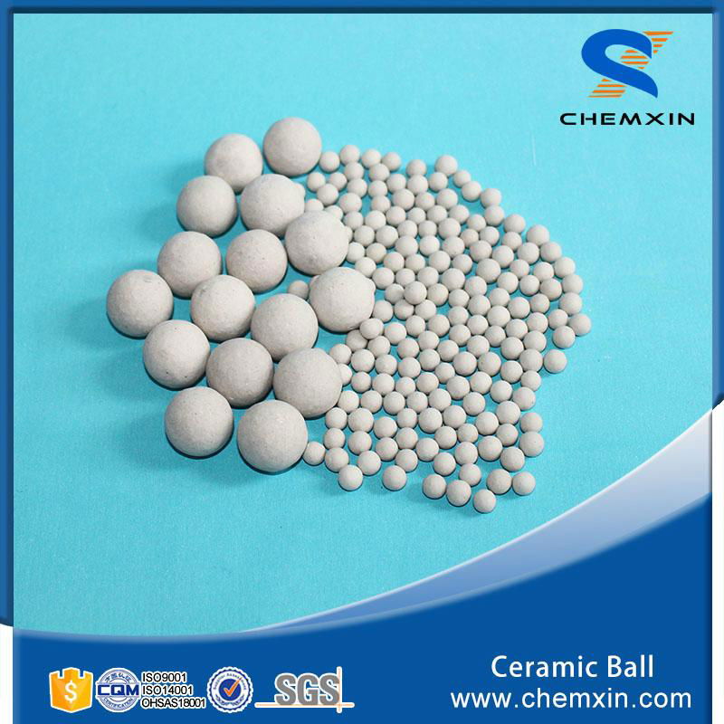 Support media 17% inert ceramic ball for petroleum chemical industries