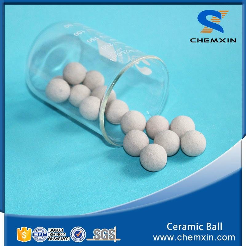 Support media 17% inert ceramic ball for petroleum chemical industries 4