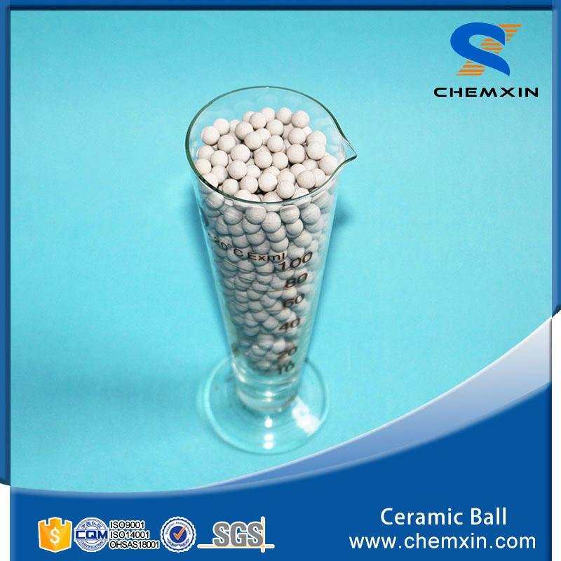 Support media 23% inert ceramic ball for petroleum chemical industries 3