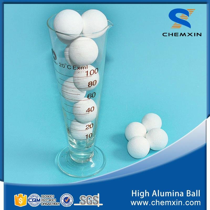 Support media 99% inert ceramic ball for petroleum chemical industries 3