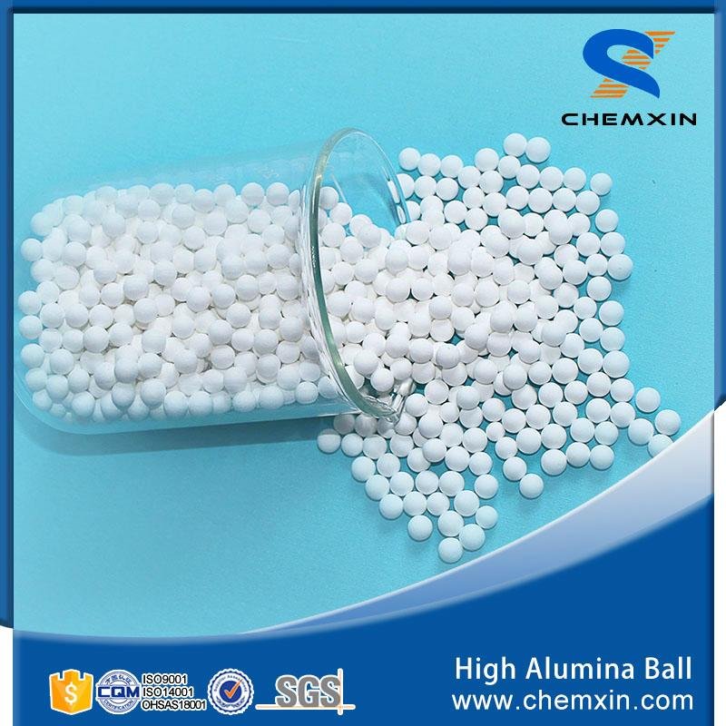 Support media 99% inert ceramic ball for petroleum chemical industries 5