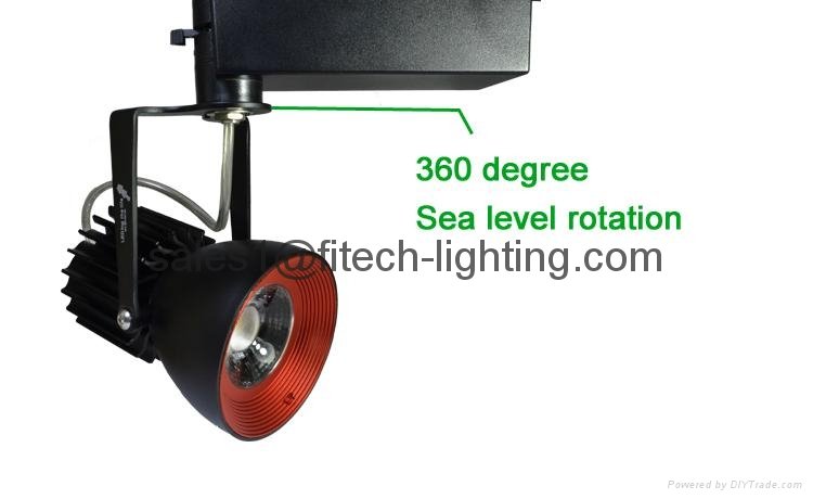 high power bridgelux cob led track light for interior design studio lighting 2