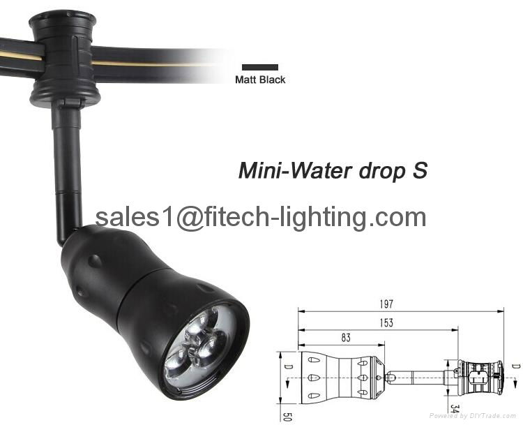 flexible led monorail track lighting adjustable beam focus for art gallery light 3