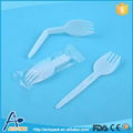 Plastic folding spork