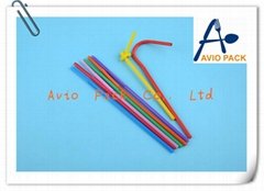 plastic disposable flexible drinking straw