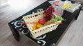 new style suqare woodchip storage basket 2