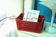houseware natural paper strip storage basket